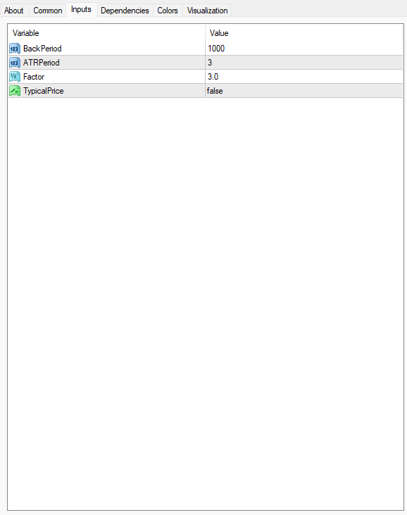 ATRトレーリングストップインジケーター 設定