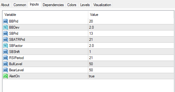 RSIトレンドキャッチャーシグナルインジケーター 設定
