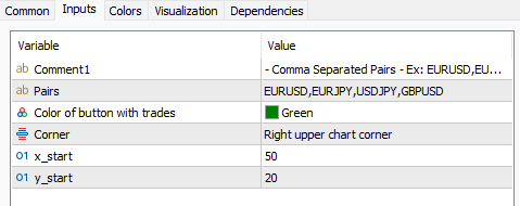 シンボルチェンジャーインジケーター 設定